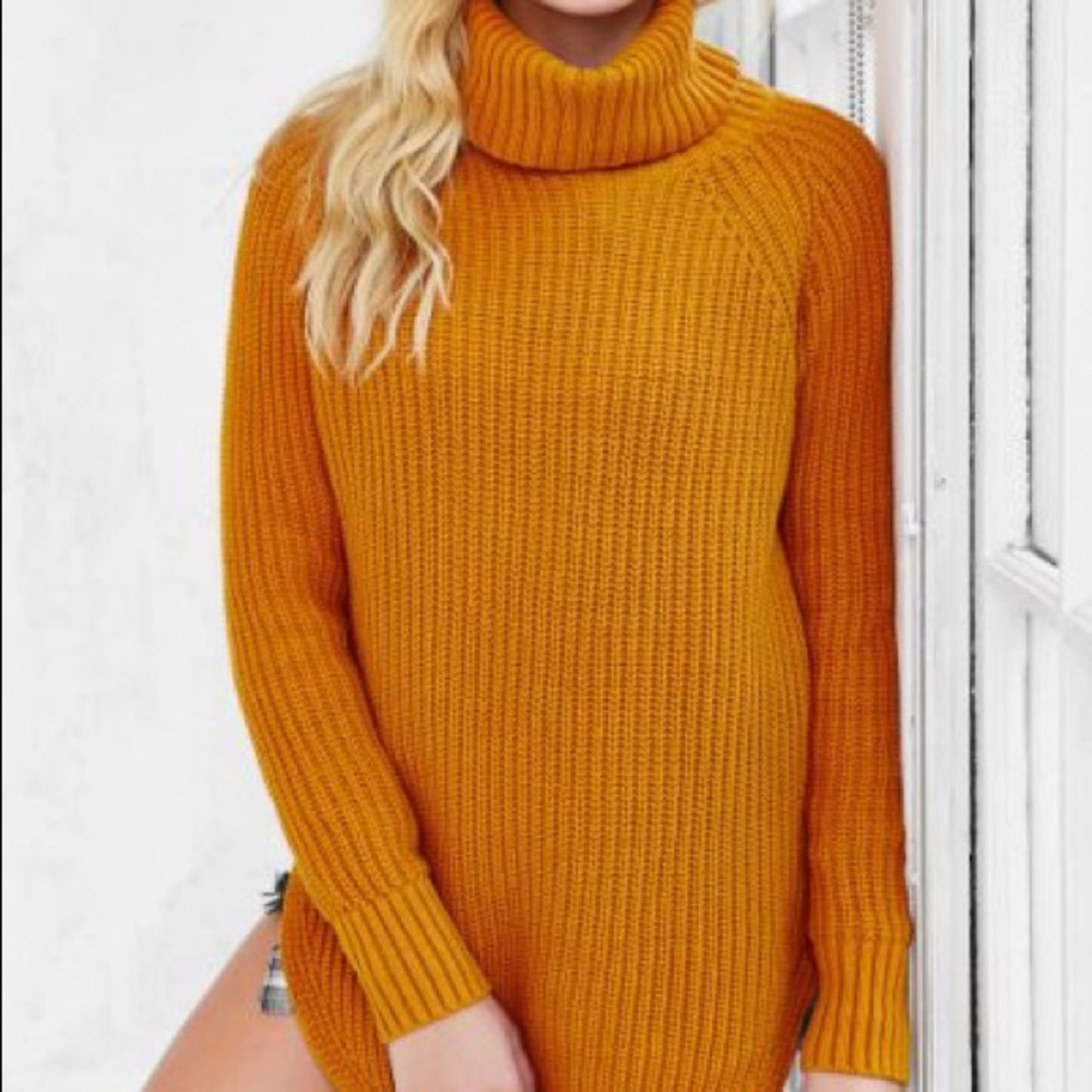 Orange Urban Outfitters Silence + Noise Sweatet